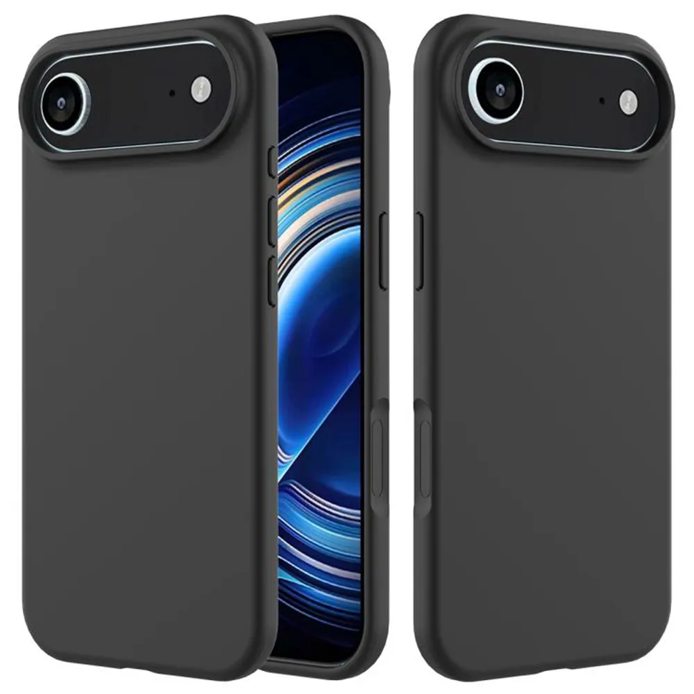 For iPhone 17 Air Case Drop Proof Liquid Silicone Soft Lining Back Phone Cover