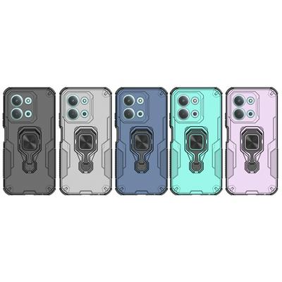 For Xiaomi Redmi 15C (173.1mm) Case Rotatable Ring Kickstand PC + TPU Shockproof Phone Cover