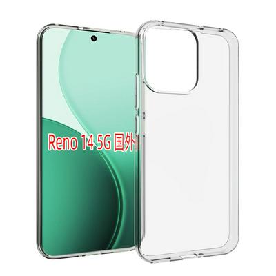 For Oppo Reno 14 5G Transparent Shockproof Scratch Resistant Soft TPU Back Cover Case