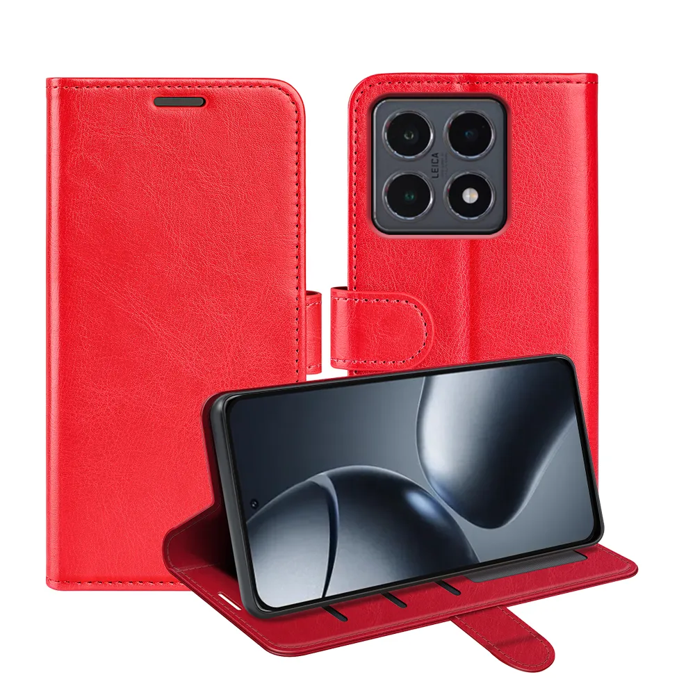 For Xiaomi 15T R64 Pattern Single Folded Edge Folio Flip Leather Wallet Phone Case