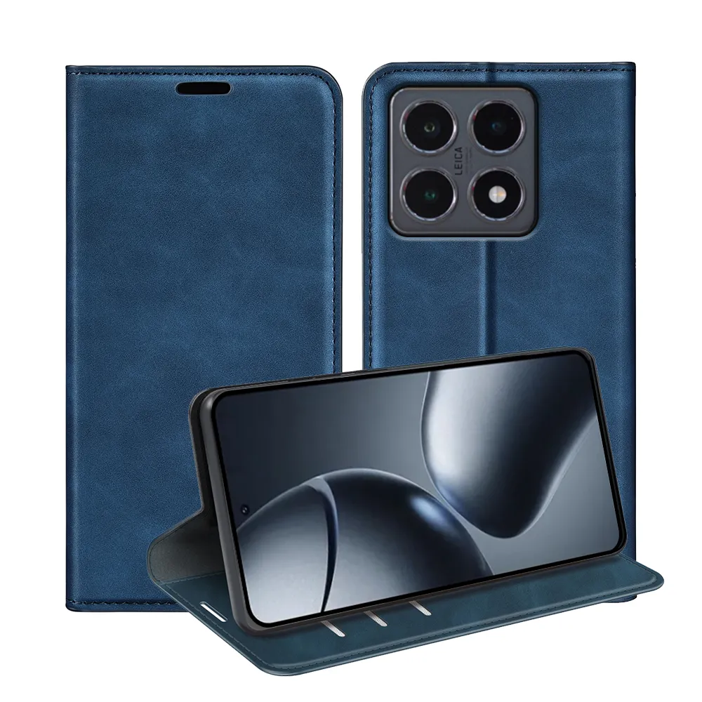 For Xiaomi 15T Skin Feel Magnetic Attraction Flip Leather Wallet Case with Card Slot and Stand