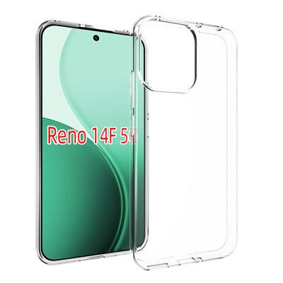 For Oppo Reno 14F/14FE Transparent Shockproof Scratch Resistant Soft TPU Back Cover Case