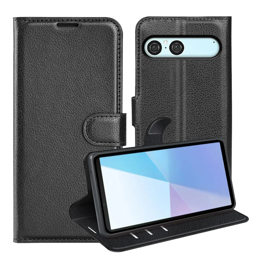 For Sony Xperia 10 VII Pattern Single Folded Edge Folio Flip Leather Wallet Phone Case