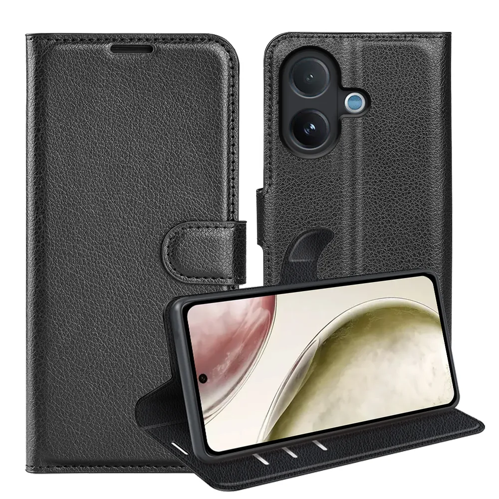 For Vivo V60 Lite 5G Pattern Single Folded Edge Folio Flip Leather Wallet Phone Case