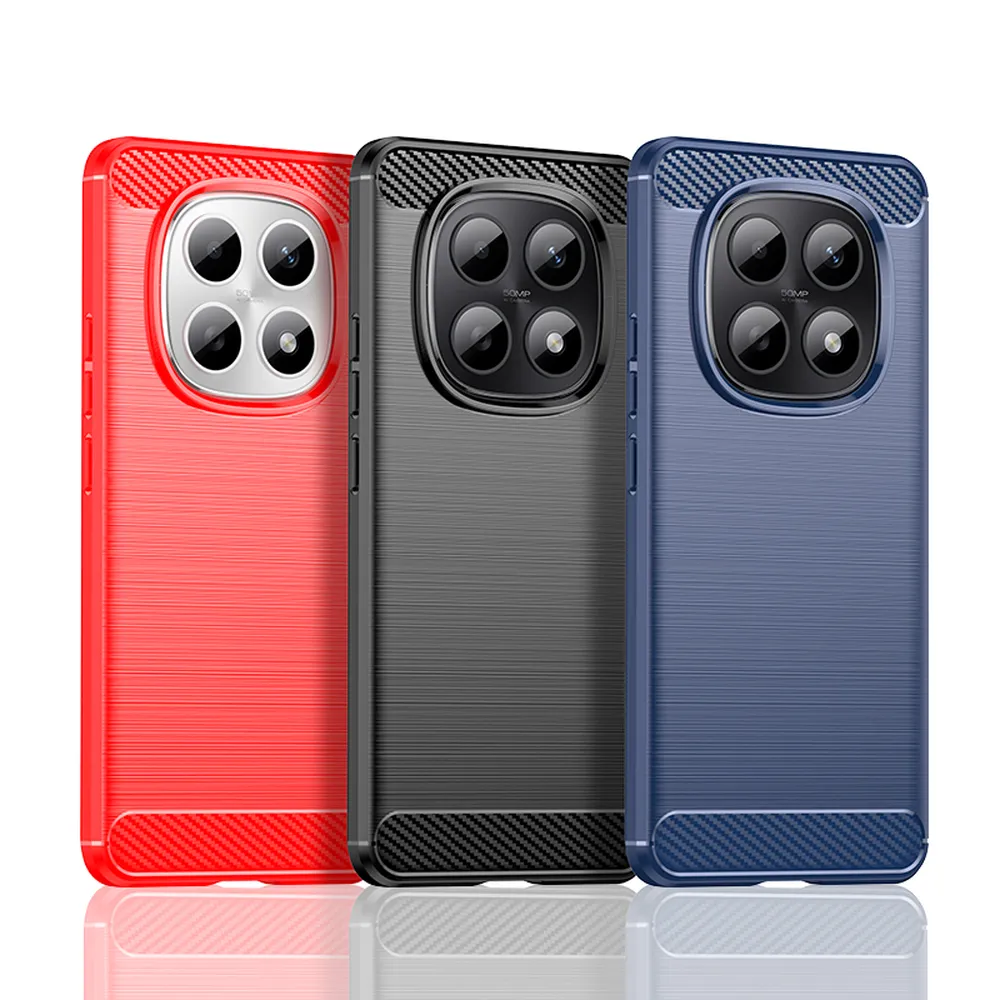 For Xiaomi Redmi Note 15 5G Carbon Fiber Drawing Series Scratch Resistant Shock Absorption Soft TPU Back Cover Case