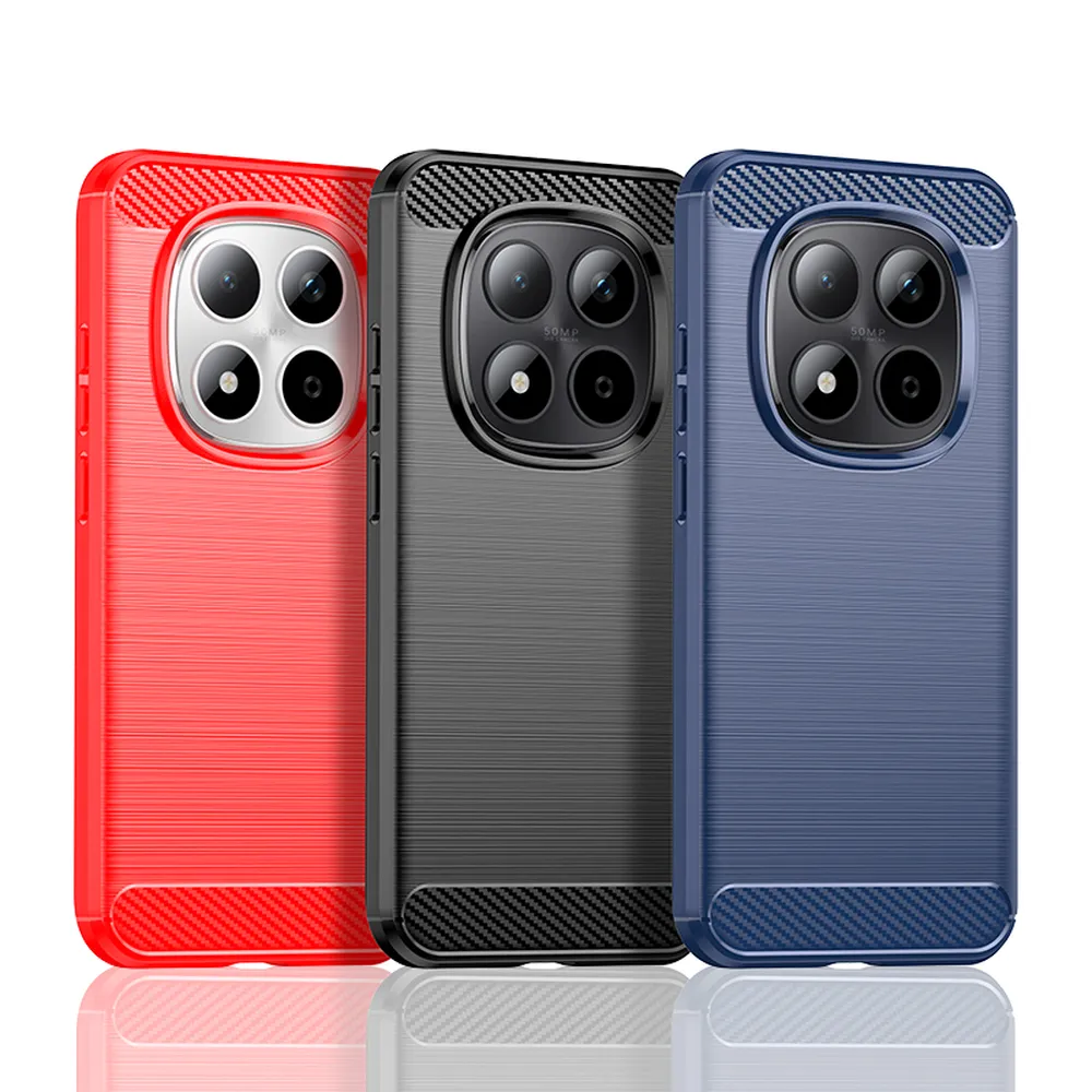 For Xiaomi Redmi Note 15 Pro 5G Carbon Fiber Drawing Series Scratch Resistant Shock Absorption Soft TPU Back Cover Case