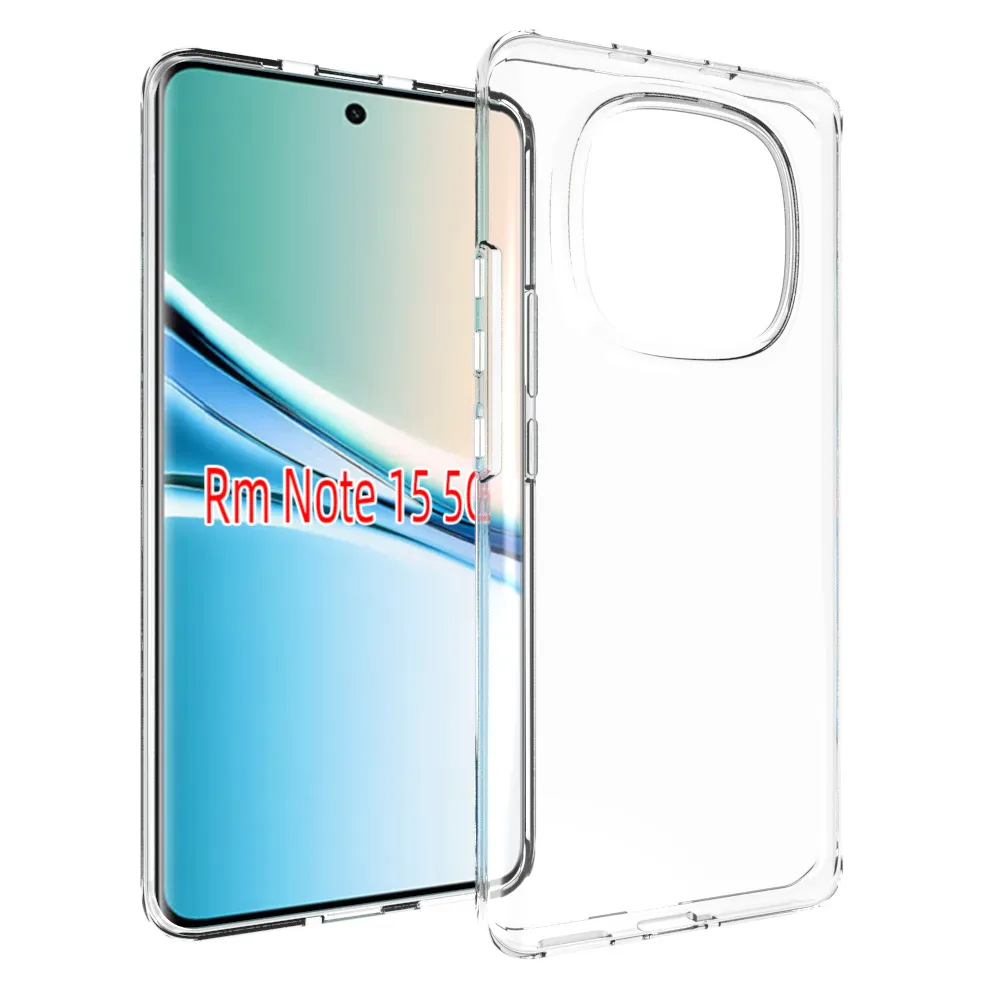 For Xiaomi Redmi Note 15 5G Transparent Shockproof Scratch Resistant Soft TPU Back Cover Case