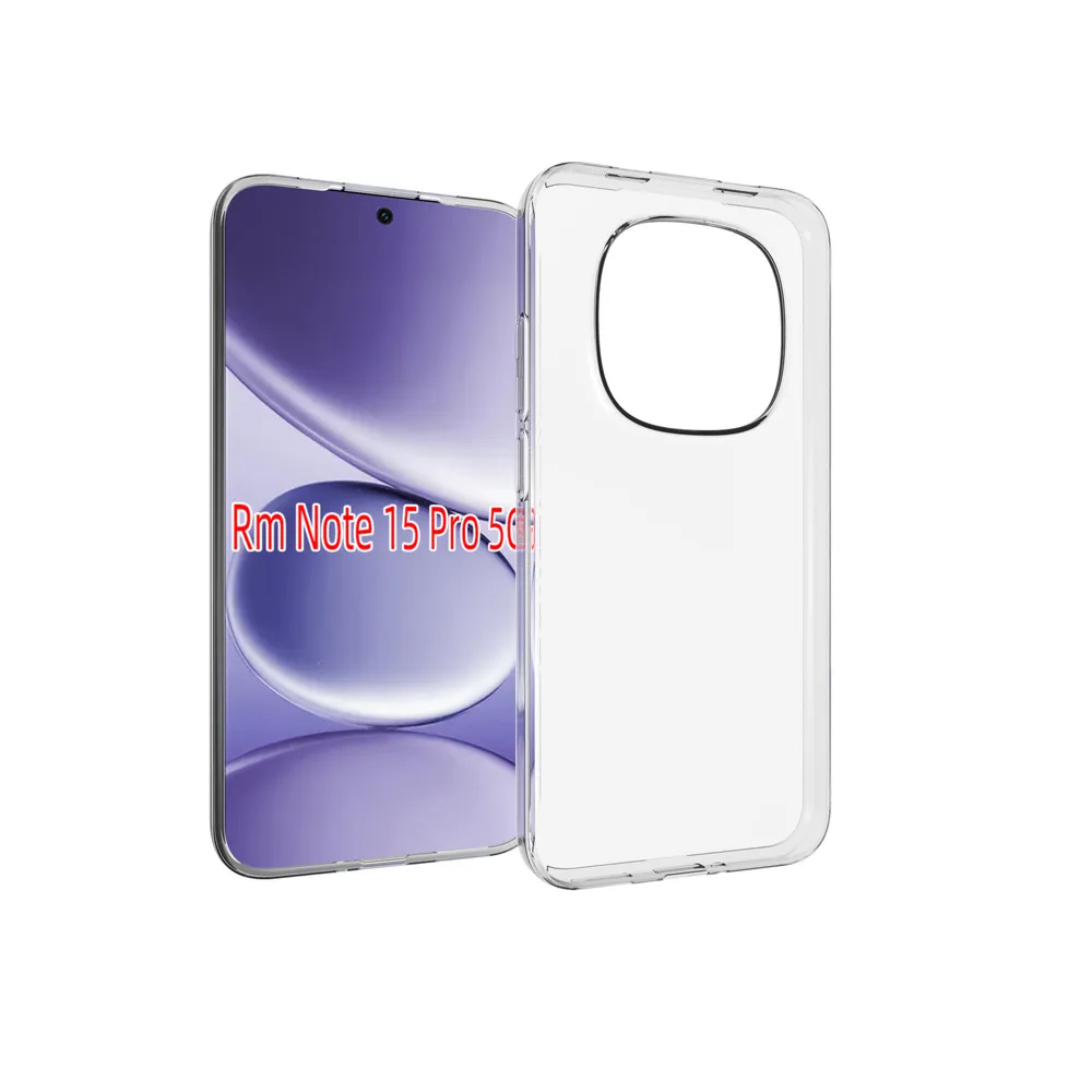 For Xiaomi Redmi Note 15 Pro 5G Transparent Shockproof Scratch Resistant Soft TPU Back Cover Case