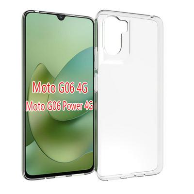 For Motorola G06/G06 Power 4G Transparent Shockproof Scratch Resistant Soft TPU Back Cover Case