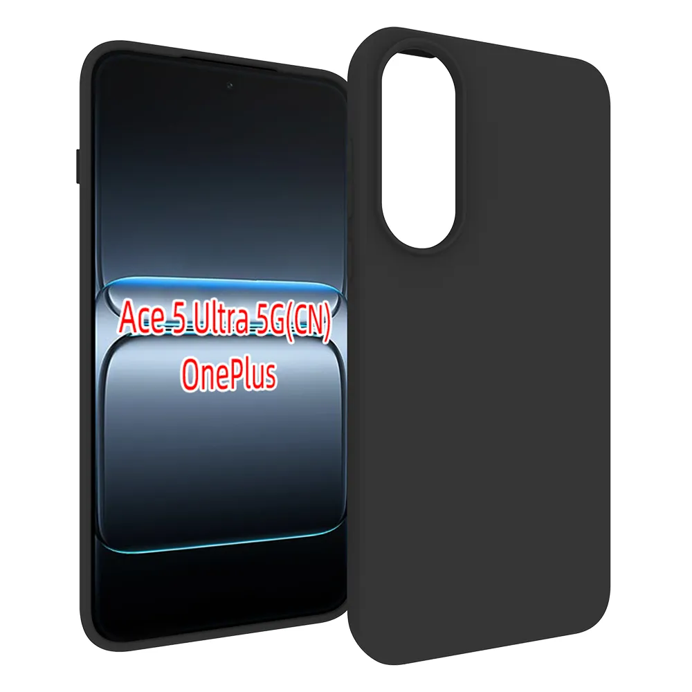 For OnePlus Nord 5 Black Matte Shockproof Durable Soft TPU Back Cover Phone Case 