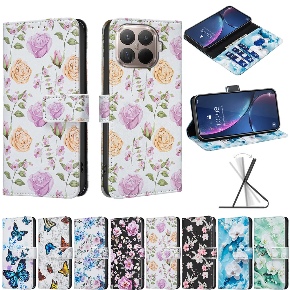 For  Xiaomi 15T Pro Color Painted Side Flip Scratch Resistant PU Leather Wallet Phone Case