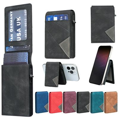 BINFEN COLOR BFK29 Card Holder For Men and Women Unisex PU Leather Magnetic Cardholder Card Bag Wallet RFID Protection Aluminum Metal Box Card Case