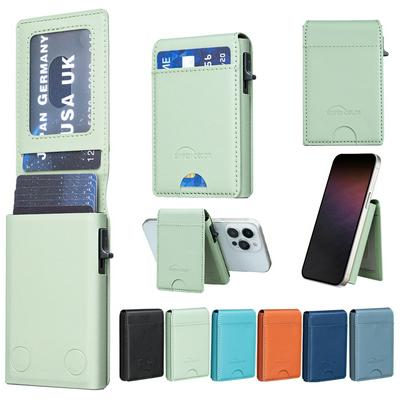 BINFEN COLOR BFK27 Card Holder For Men and Women Unisex PU Leather Magnetic Cardholder Card Bag Wallet RFID Protection Aluminum Metal Box Card Case