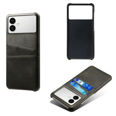 For Samsung Galaxy S26 Edge Extra Thinness Premium Cowhide Leather Vintage Shockproof Hard PC Back Cover Case