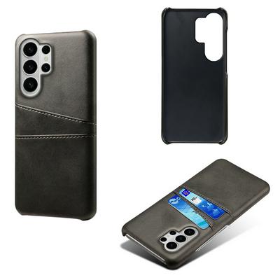 For Samsung Galaxy S26 Ultra Extra Thinness Premium Cowhide Leather Vintage Shockproof Hard PC Back Cover Case