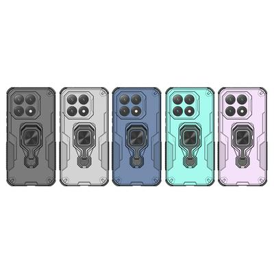 For Xiaomi 15T Case Rotatable Ring Kickstand PC + TPU Shockproof Phone Cover