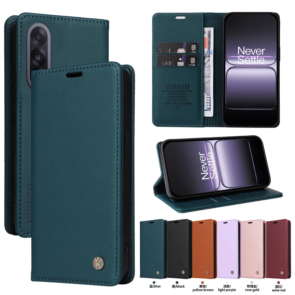 YIKATU YK-001 For Oneplus Ace 5 Ultra Phone Wallet Case Anti-fall Phone Shell Magnetic Closure Flip Leather Cover Stand