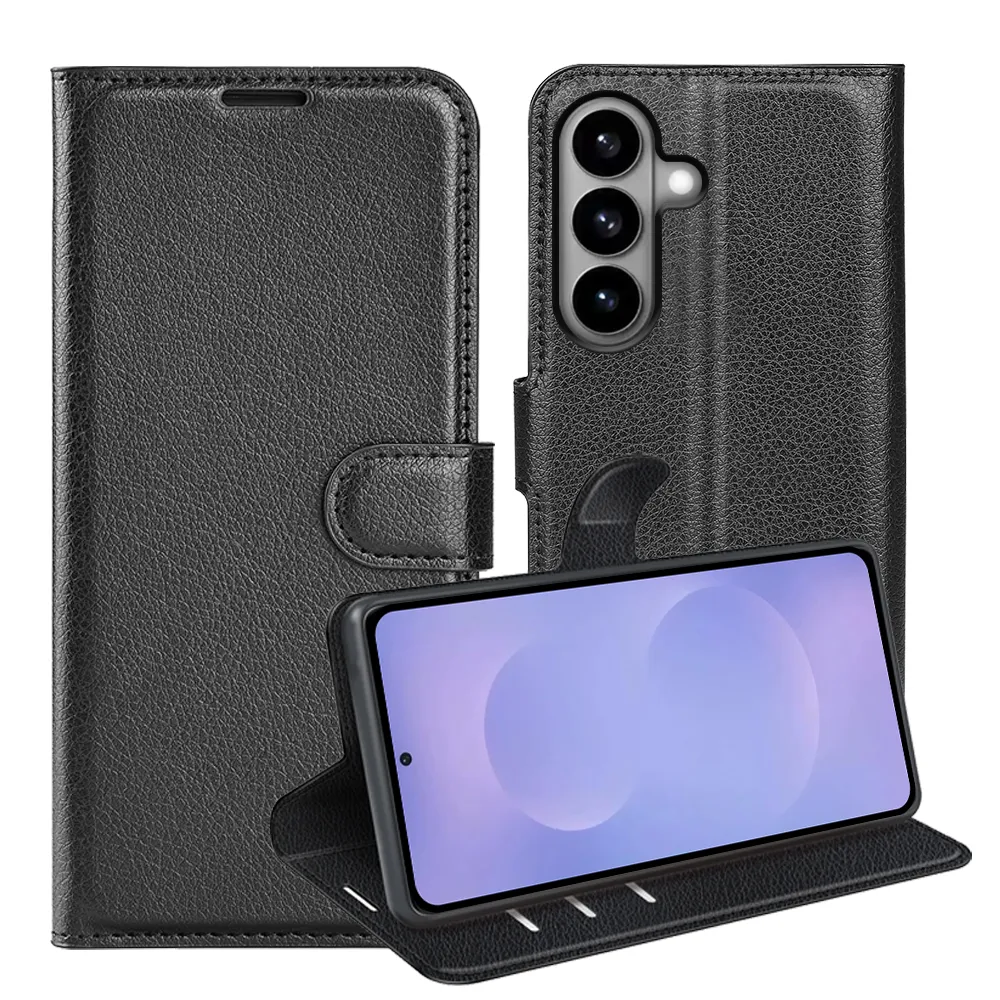 For Samsung Galaxy S26 Pattern Single Folded Edge Folio Flip Leather Wallet Phone Case