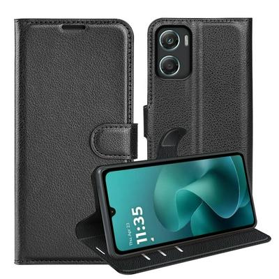 For Motorola G06 4G / G06 Power 4G Pattern Single Folded Edge Folio Flip Leather Wallet Phone Case