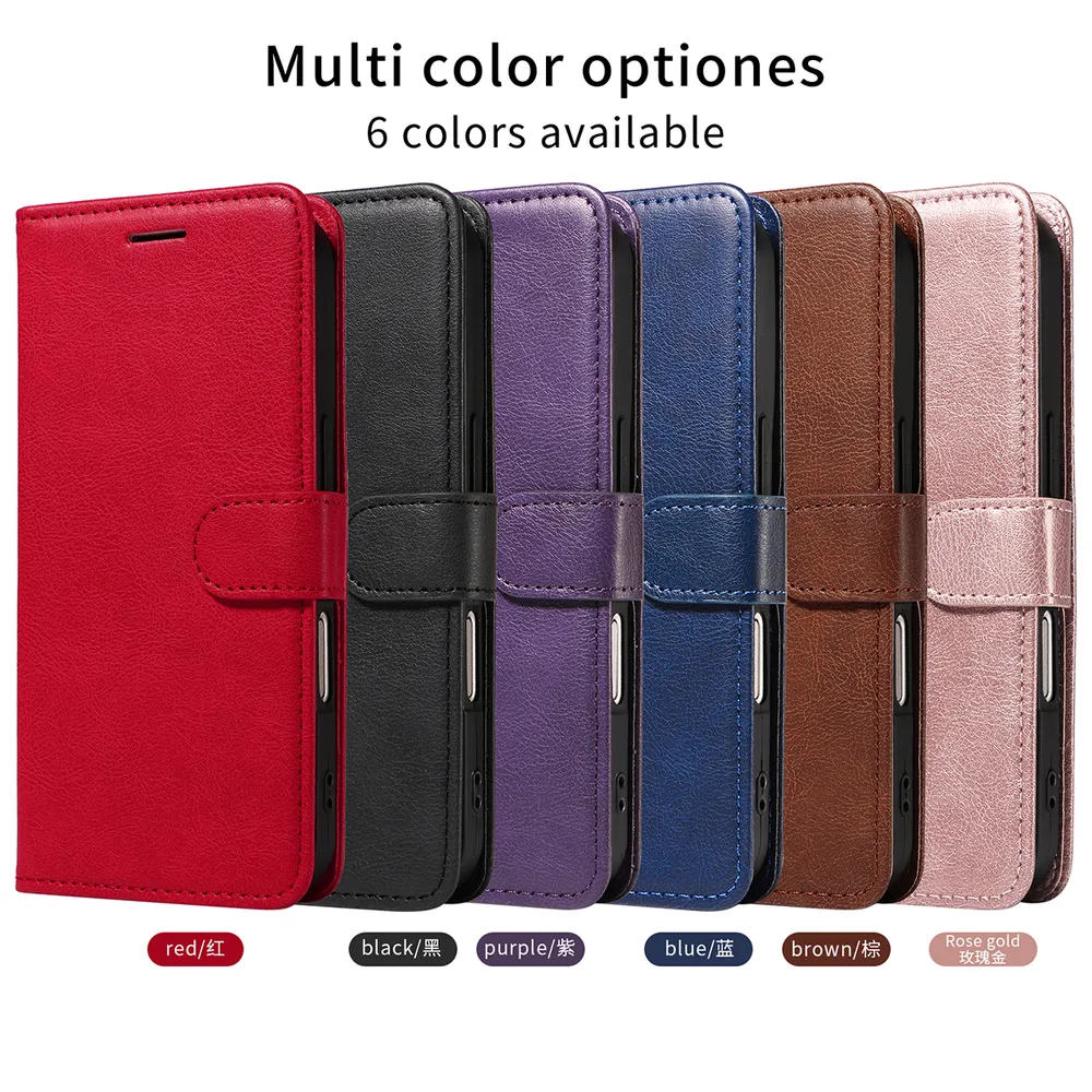 Solid Color Pattern Scratch Resistant Clamshell PU Leather Phone Protective Case with Lanyard&Card Slots for Oppo Reno 14 F 5G