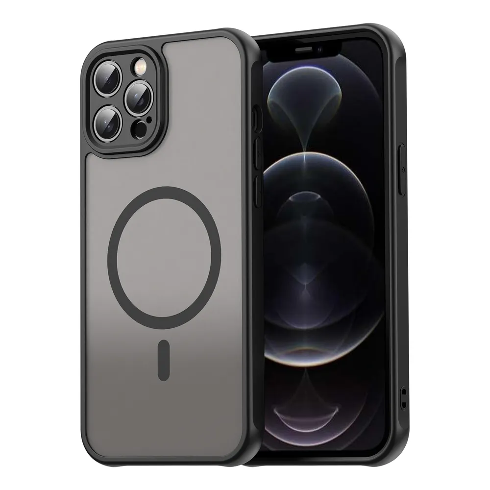 For iPhone 12 Pro Max Case Compatible with MagSafe Anti Drop PC + TPU Phone Cover