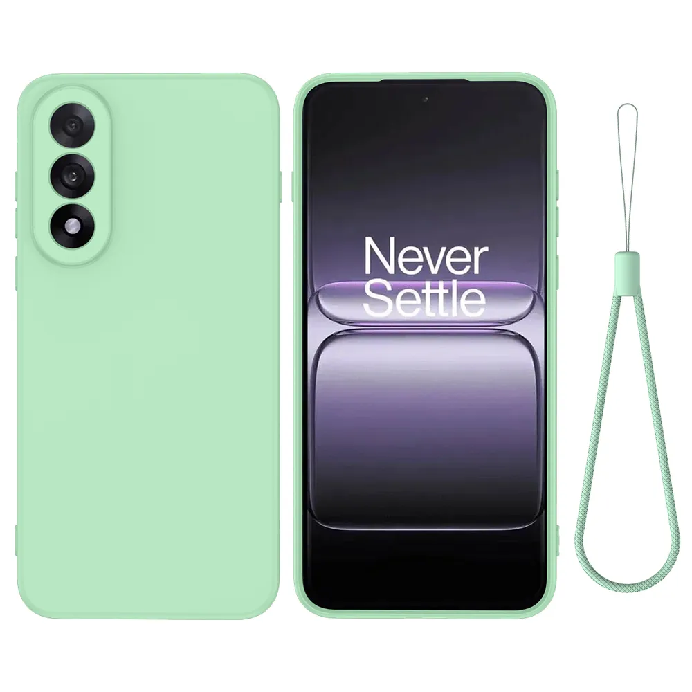 For Oneplus Nord 5 5G Case Liquid Silicone Phone Back Cover with Hand Strap