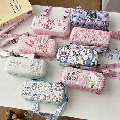 High Capacity Portable Handheld Camera Storage Bag for DJI Pocket3 Cartoon Box Shoulder Strap Sports Camera Carrying Case