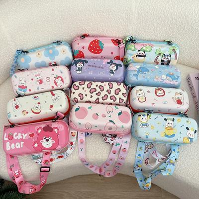 High Capacity Portable Handheld Camera Storage Bag for DJI Pocket3 Cartoon Box Shoulder Strap Sports Camera Carrying Case