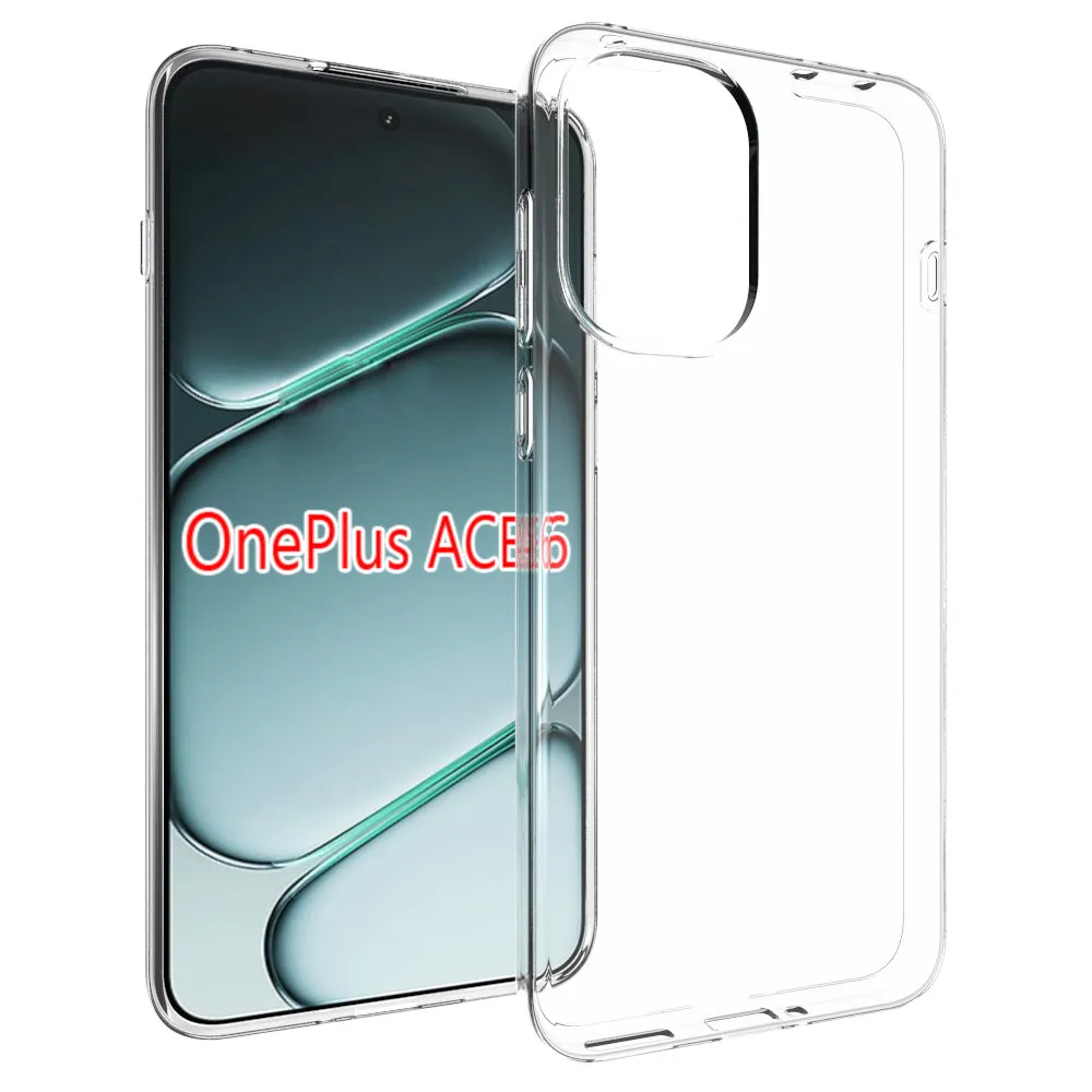 For OnePlus ACE 6 Transparent Shockproof Scratch Resistant Soft TPU Back Cover Case