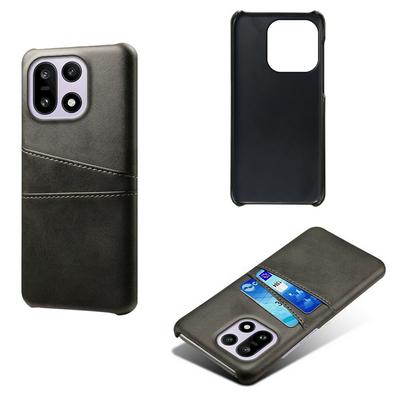 For OnePlus 15 Extra Thinness Premium Cowhide Leather Vintage Shockproof Hard PC Back Cover Case