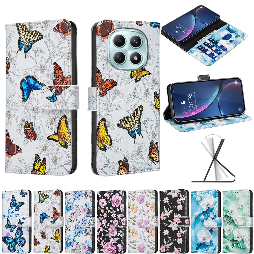 For Xiaomi Redmi Note 15 Pro Plus 5G Color Painted Side Flip Scratch Resistant PU Leather Wallet Phone Case