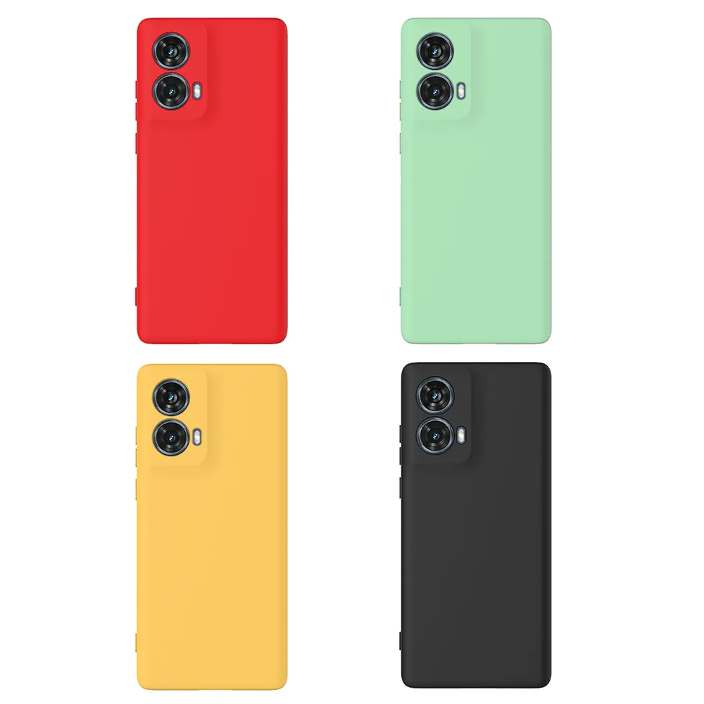 For Motorola Moto G85 Case Liquid Silicone Phone Back Cover with Hand Strap