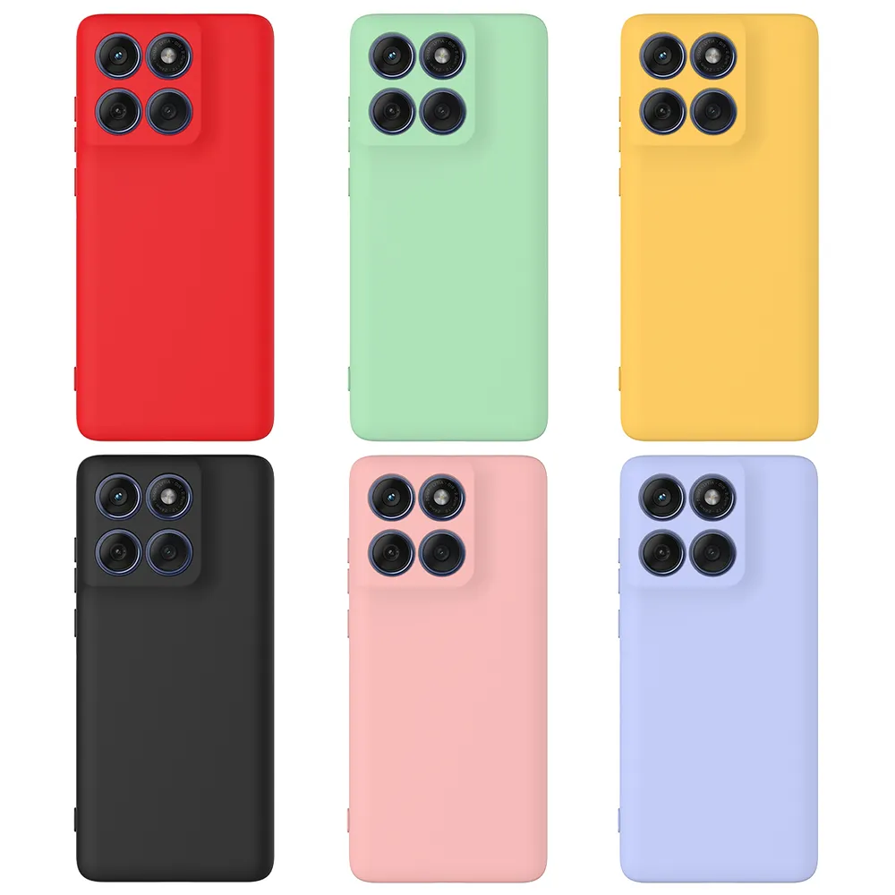 For Motorola Moto Edge 60 Fusion 5G Case Liquid Silicone Phone Back Cover with Hand Strap