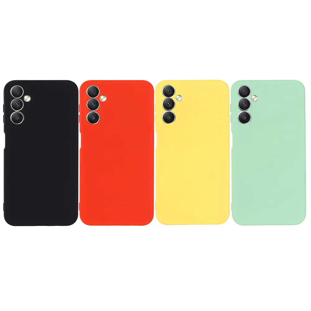 For Samsung Galaxy A24 Case Liquid Silicone Phone Back Cover with Hand Strap