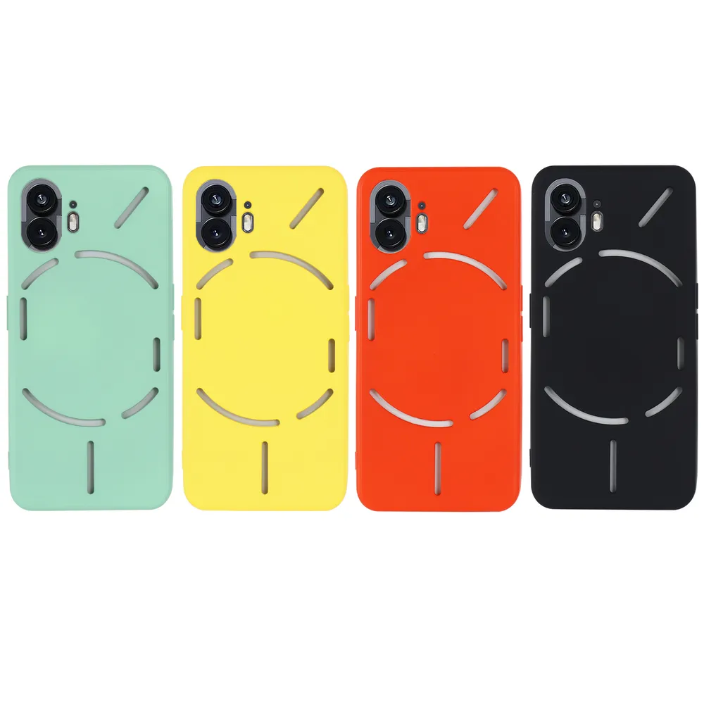 For Nothing Phone 2 Case Liquid Silicone Phone Back Cover with Hand Strap