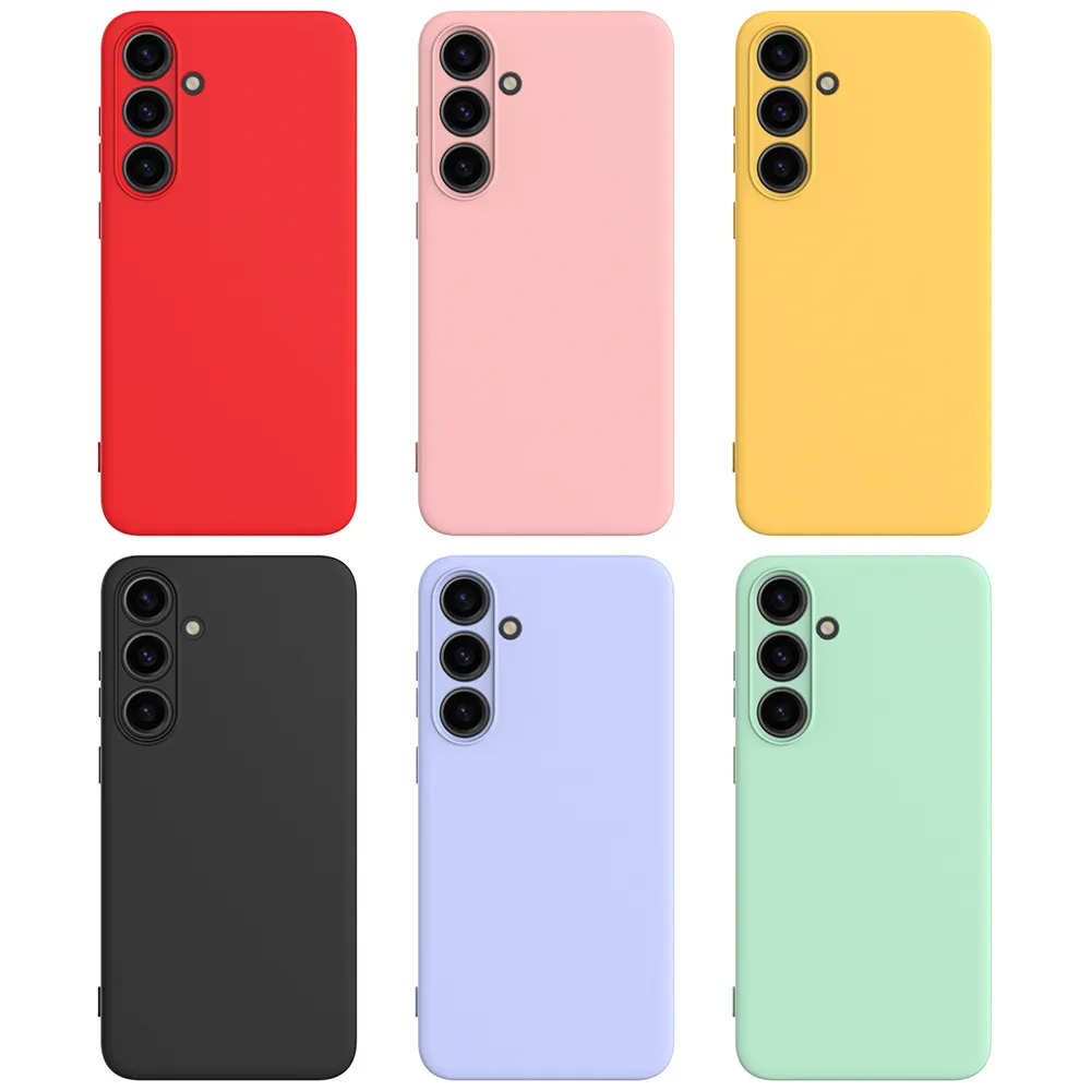 For Samsung Galaxy S24 Plus Case Liquid Silicone Phone Back Cover with Hand Strap