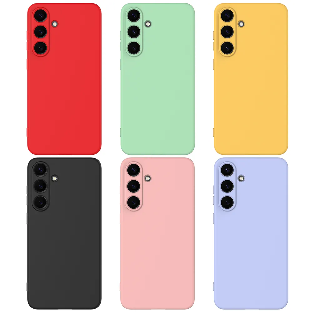 For Samsung Galaxy S25 FE Case Liquid Silicone Phone Back Cover with Hand Strap