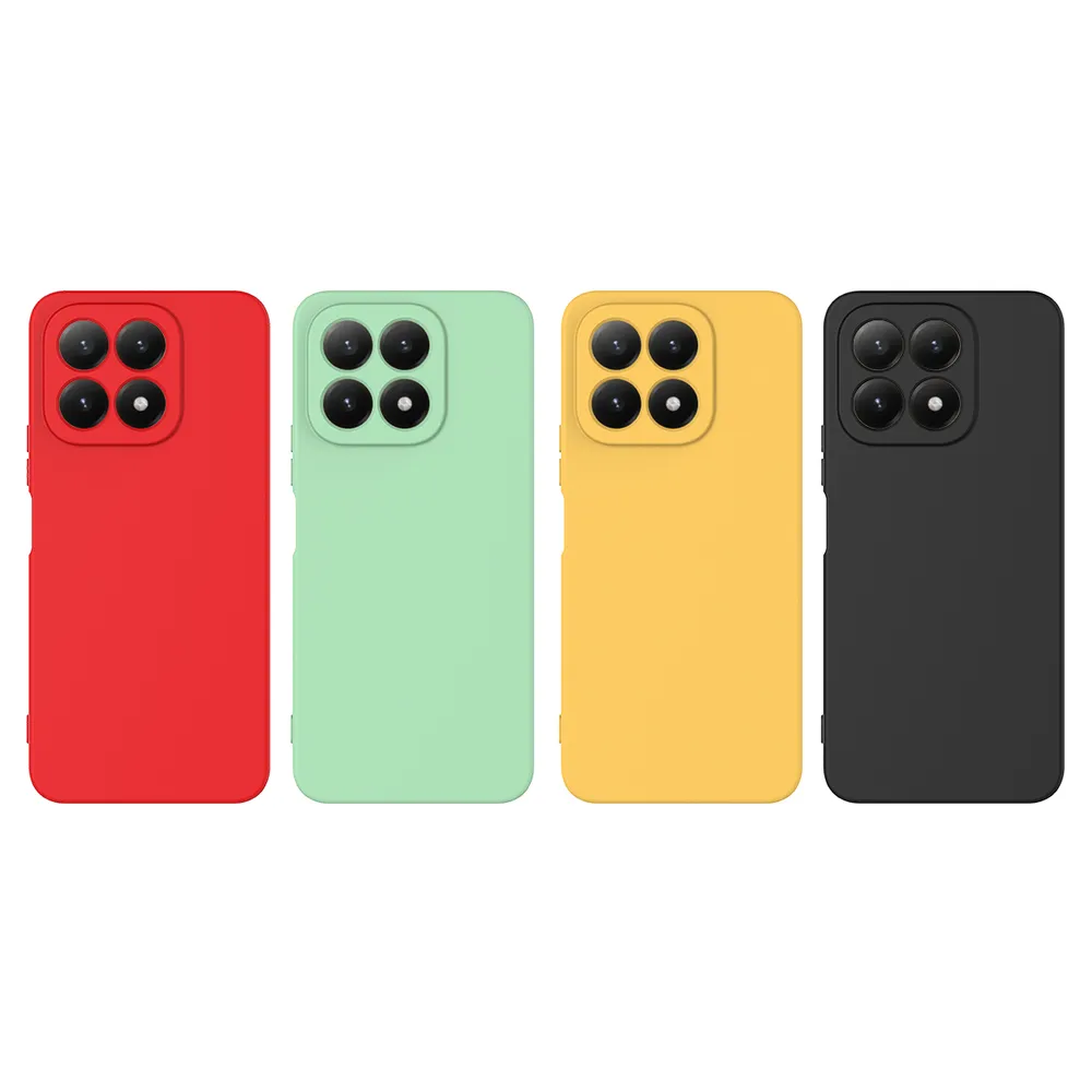 For Xiaomi 17 Case Liquid Silicone Phone Back Cover with Hand Strap