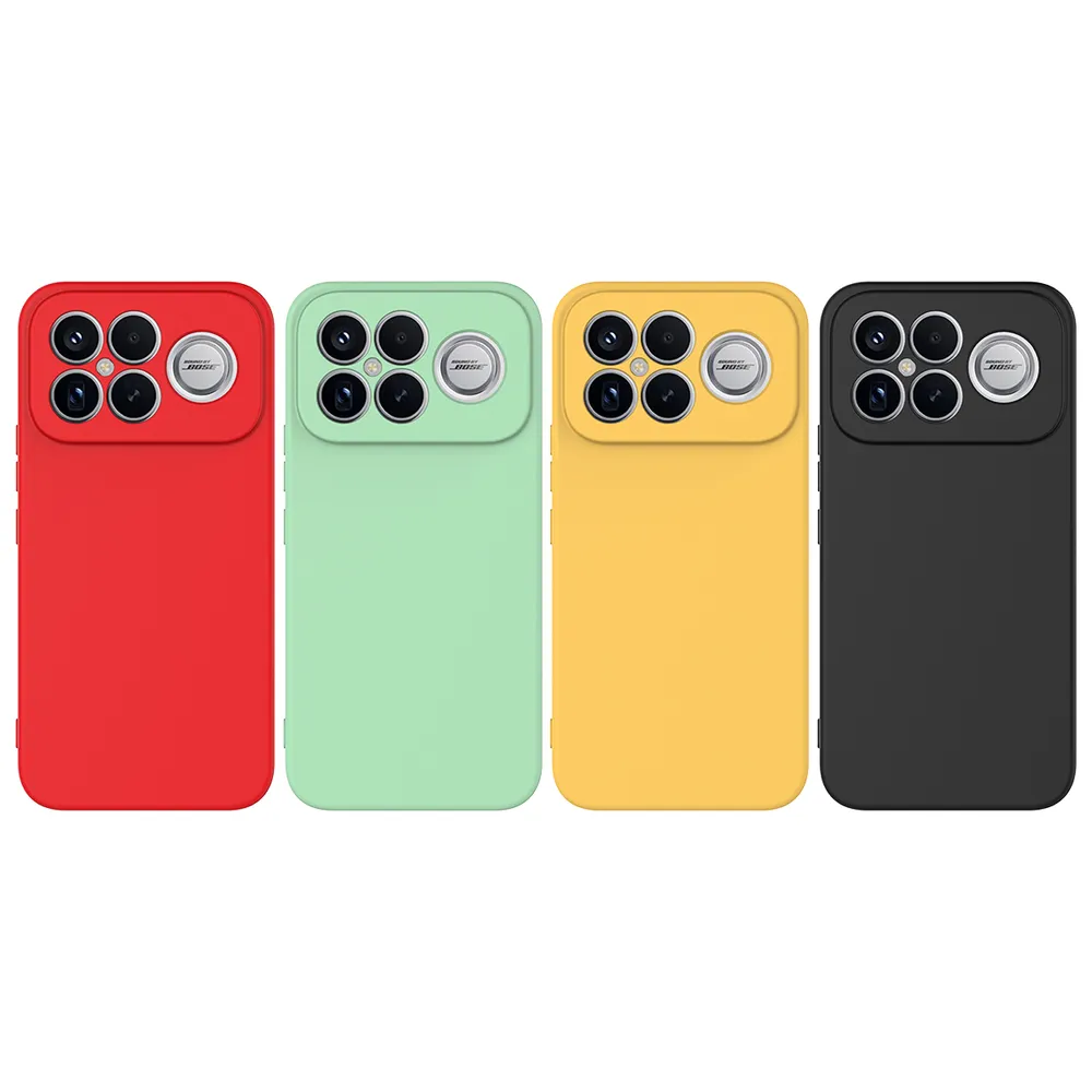 For Xiaomi Redmi K90 Pro Max 5G Case Liquid Silicone Phone Back Cover with Hand Strap