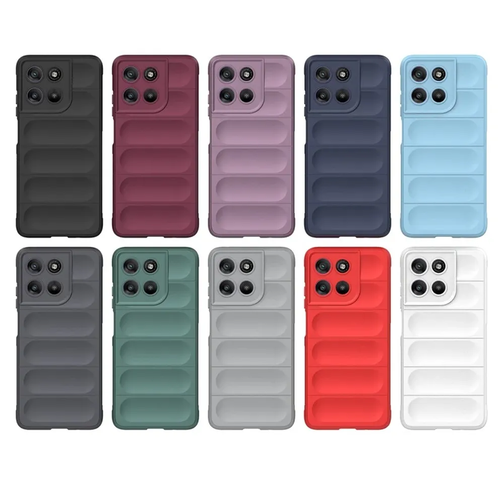 For Motorola G57 Anti-drop Rugged Cell Phone Case Shockproof TPU Back Cover Protector