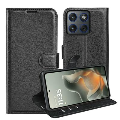 For Motorola Edge 70/X70 Air Pattern Single Folded Edge Folio Flip Leather Wallet Phone Case