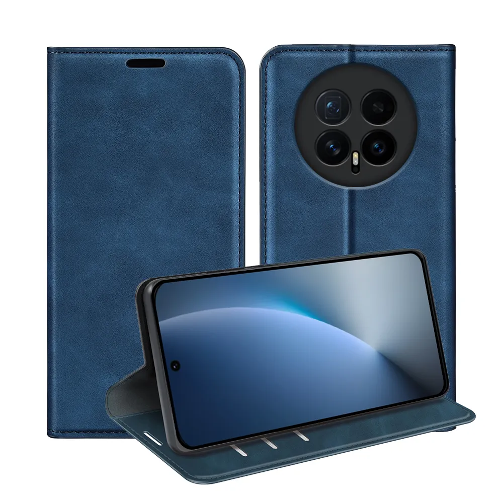 For Honor Magic 8 Skin Feel Magnetic Attraction Flip Leather Wallet Case with Card Slot and Stand