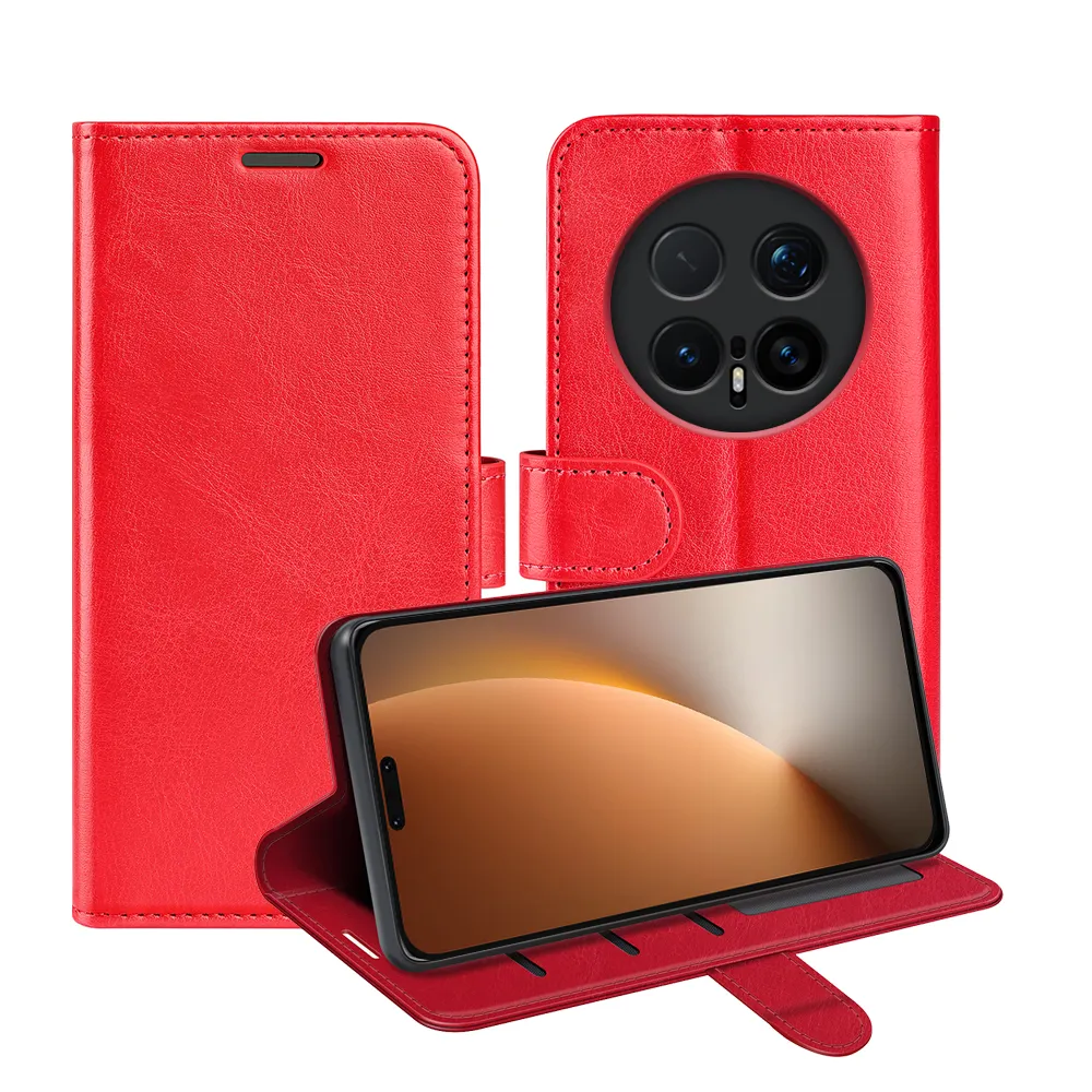 For Honor Magic 8 Pro R64 Pattern Single Folded Edge Folio Flip Leather Wallet Phone Case