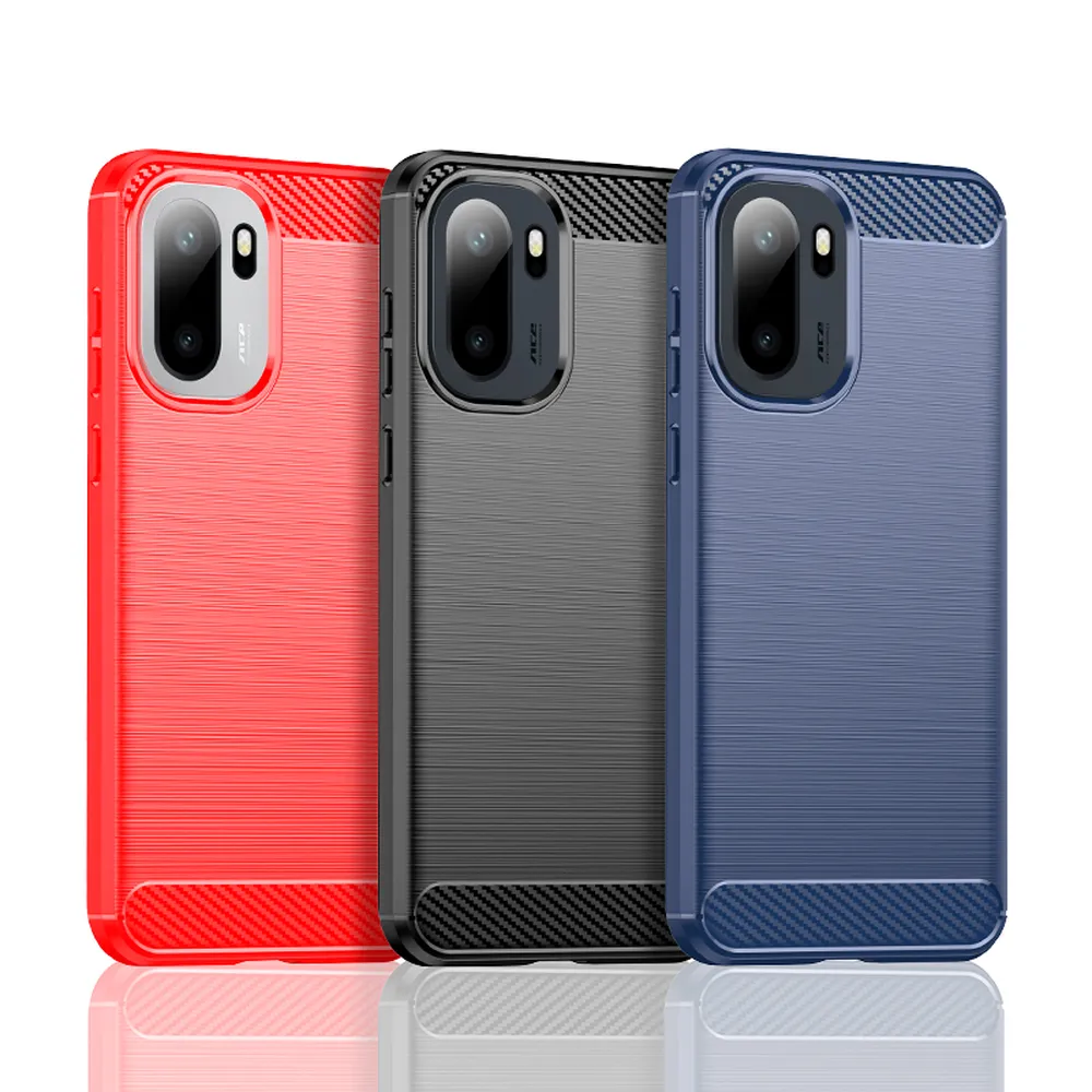 For Oneplus Ace 6 5G Carbon Fiber Drawing Series Scratch Resistant Shock Absorption Soft TPU Back Cover Case