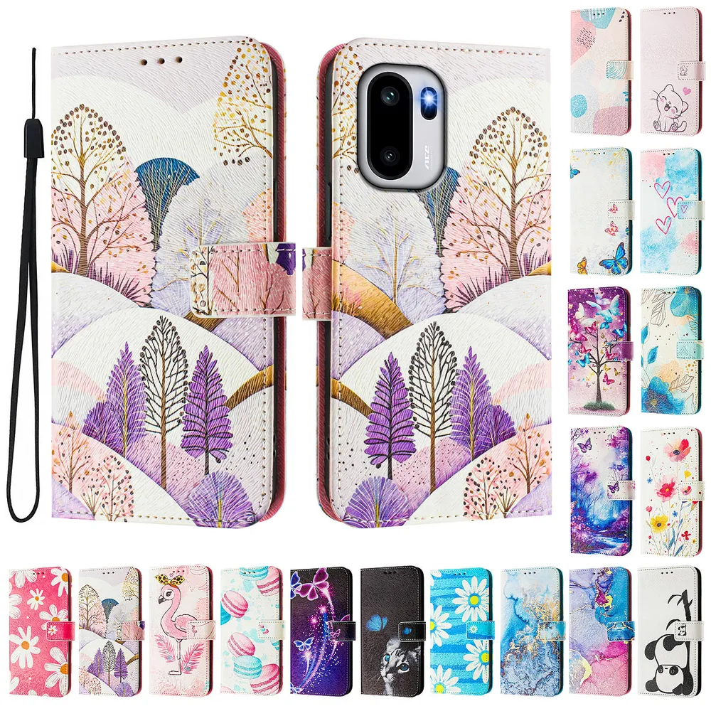 CH05 For Oneplus ACE 6 Pattern Printing PU Leather Drop-proof Cover Magnetic Clasp Flip Stand Wallet Case