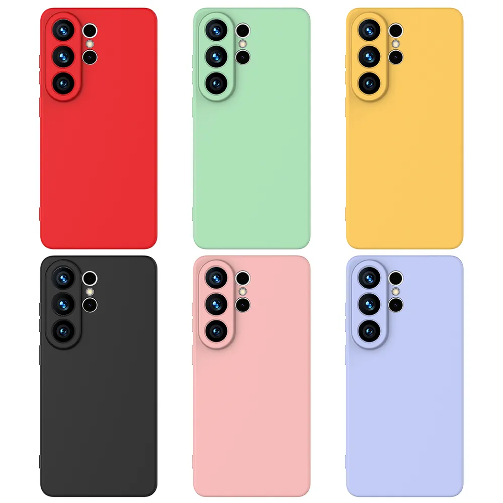 For Samsung Galaxy S26 Ultra Case Liquid Silicone Phone Back Cover with Hand Strap