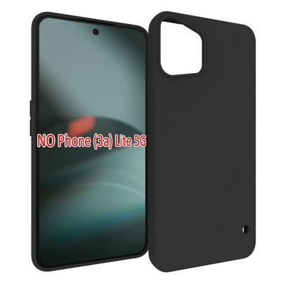 For Nothing phone 3A Lite Black Matte Shockproof Durable Soft TPU Back Cover Phone Case 