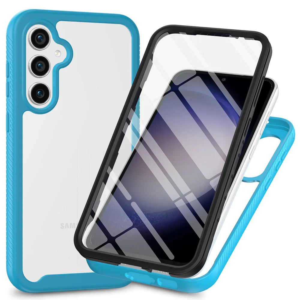 For Samsung Galaxy A35 5G Case Shockproof TPU+PC Phone Back Cover with PET Screen Film