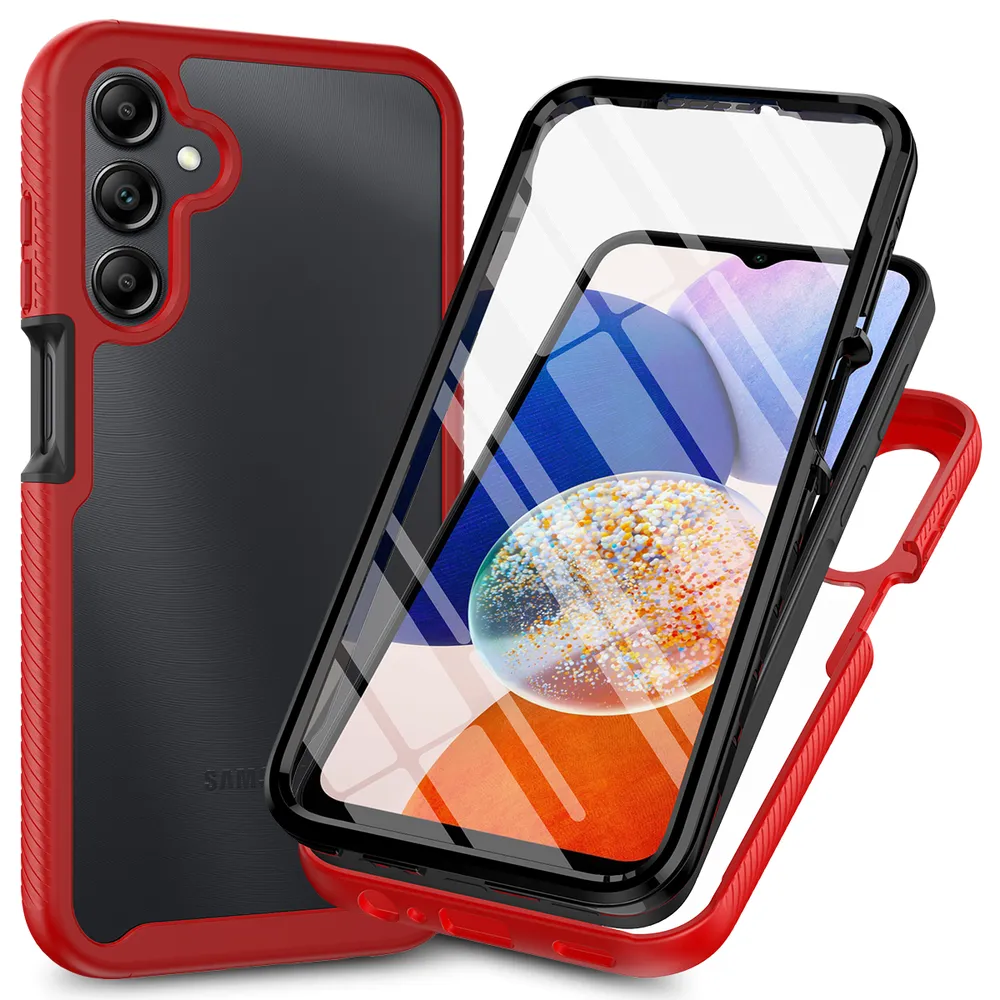 For Samsung Galaxy A16 5G Case Shockproof TPU+PC Phone Back Cover with PET Screen Film