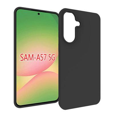 For Samsung Galaxy A57 Black Matte Shockproof Durable Soft TPU Back Cover Phone Case 